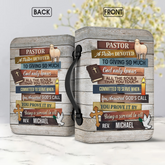 Colorful Devotion Pastor Personalized Bible Cover