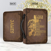 Lion of Faith Personalized Bible Cover