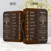 Brown Tree Name Pastor Bible Cover