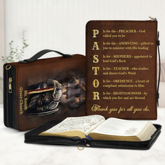 Thank You Pastor Amor Lion Personalized Bible Cover