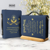 Grace and Doves Pastor Personalized Bible Cover