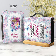 Trust In The Lord Flower Personalized Bible Cover