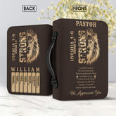 Lion of Judah Pastor Personalized Bible Cover