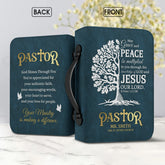 Peace Tree Pastor Personalized Bible Cover