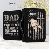Dad The Righteous Man Personalized Bible Cover