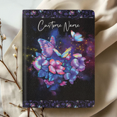 Her Clothed With Strength Personalized Leather Notebook