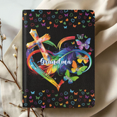 Praise Her Mom Grandma Personalized Leather Notebook