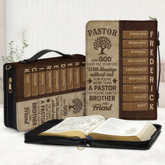 Pastor Name Tree Personalized Bible Cover
