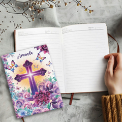 Trust In The Lord Personalized Leather Notebook