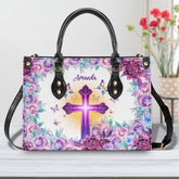 Trust In The Losrd Personalized Leather Handbag