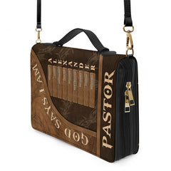 God Says I Am Pastor Personalized Bible Cover