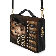 Man of God Lion Personalized Bible Cover