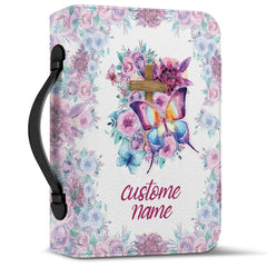 Trust In The Lord Flower Personalized Bible Cover