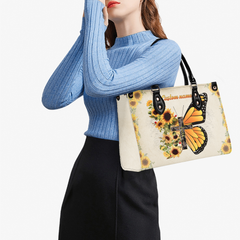 The Lord Bless You Personalized Leather Handbag