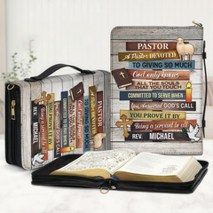 Colorful Devotion Pastor Personalized Bible Cover