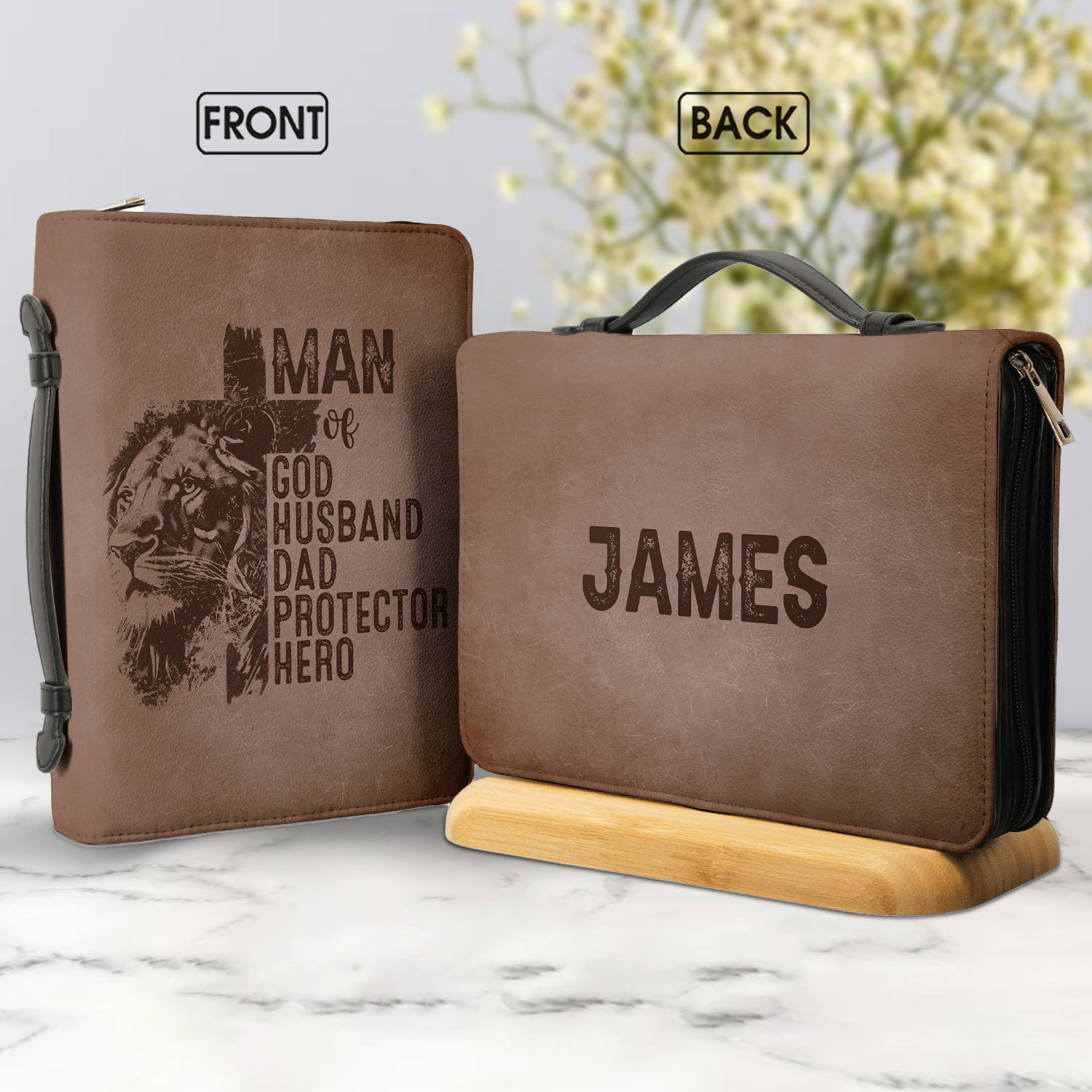 Earthbound Courage Personalized Bible Cover