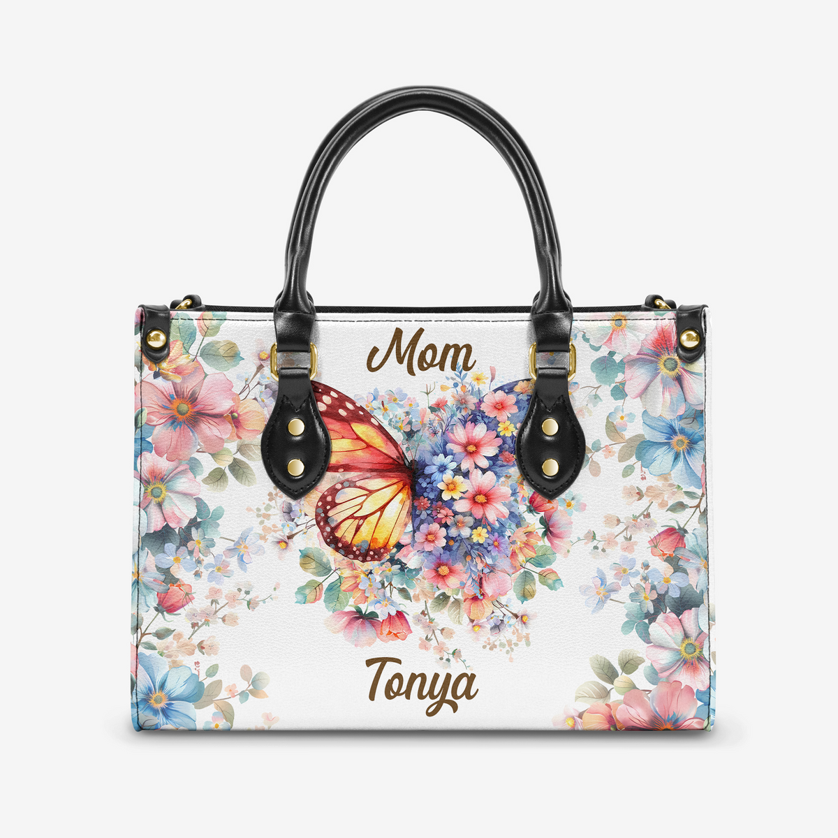 Her Children Rise Up Personalized Leather Handbag