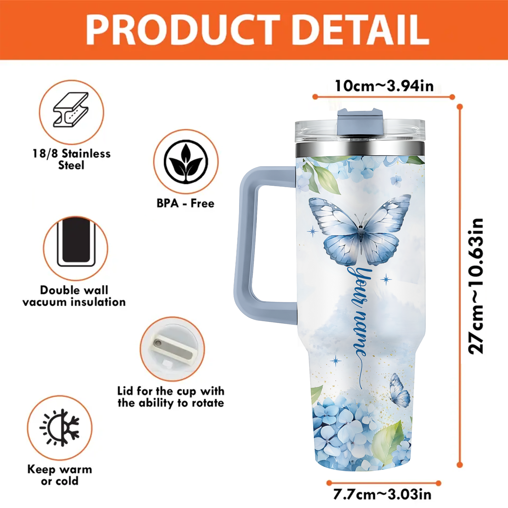 Pastor Wife Is A Blessing Personalized 40 Oz Tumbler