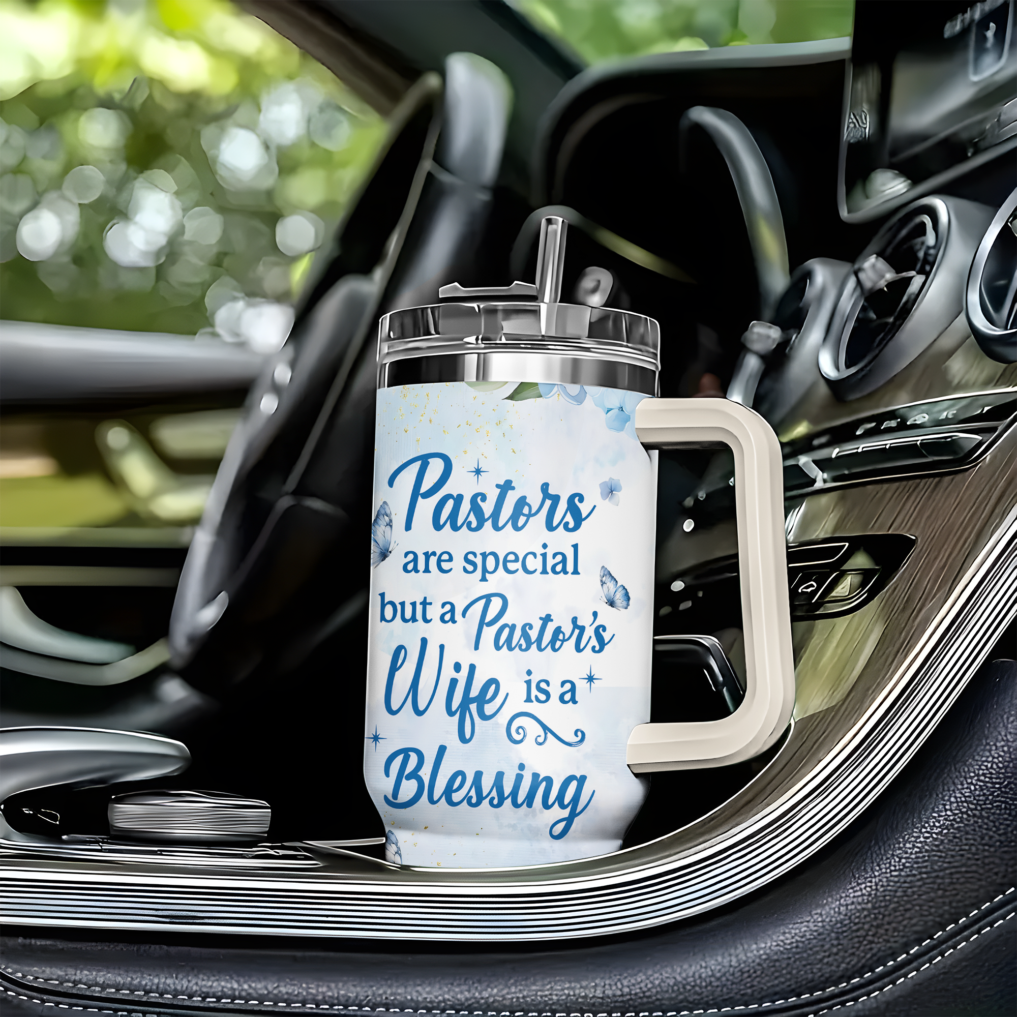 Pastor Wife Is A Blessing Personalized 40 Oz Tumbler
