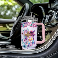 Clothed With Strength Dignity Pastor Wife Personalized 40 Oz Tumbler