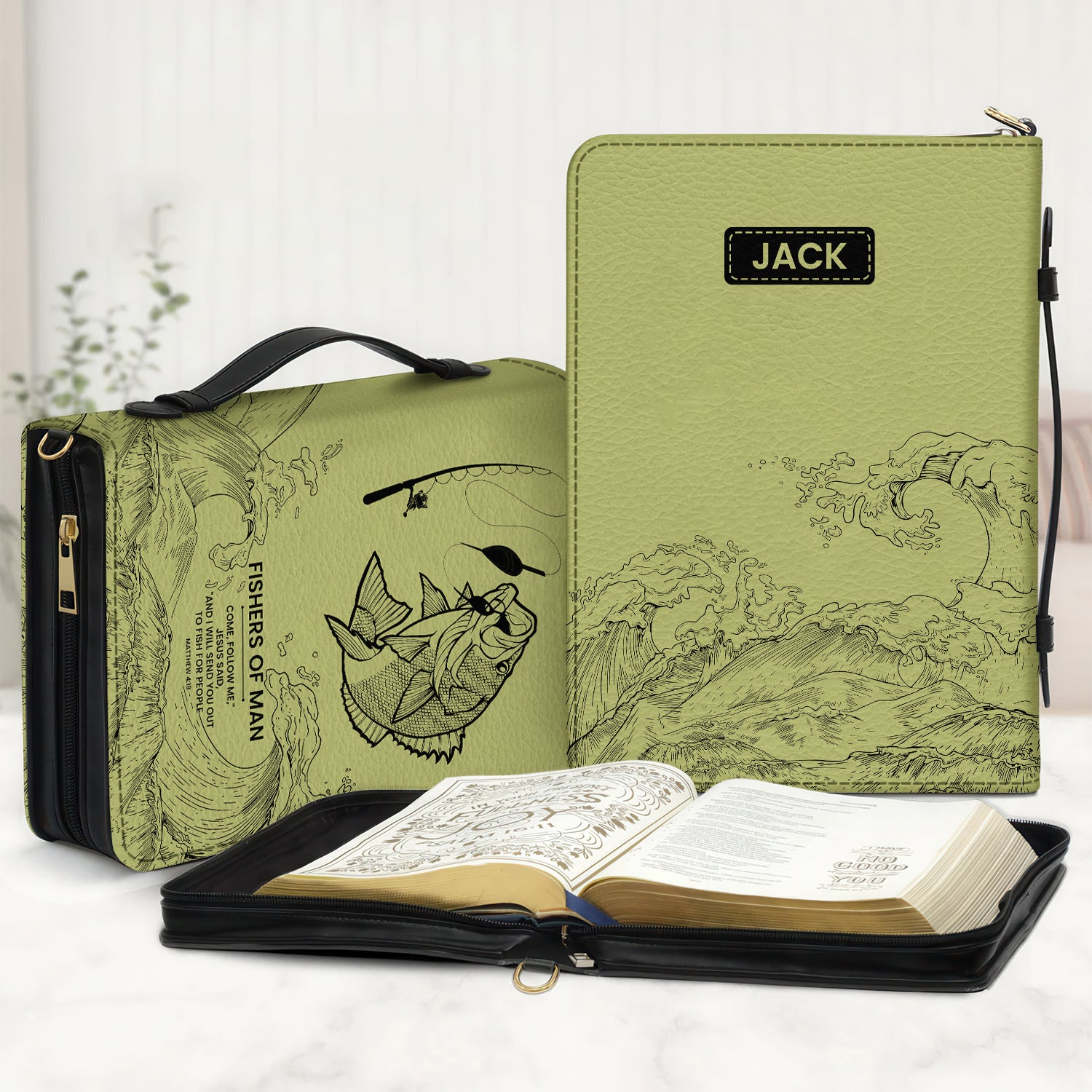 Fisher Of Men Personalized Bible Cover