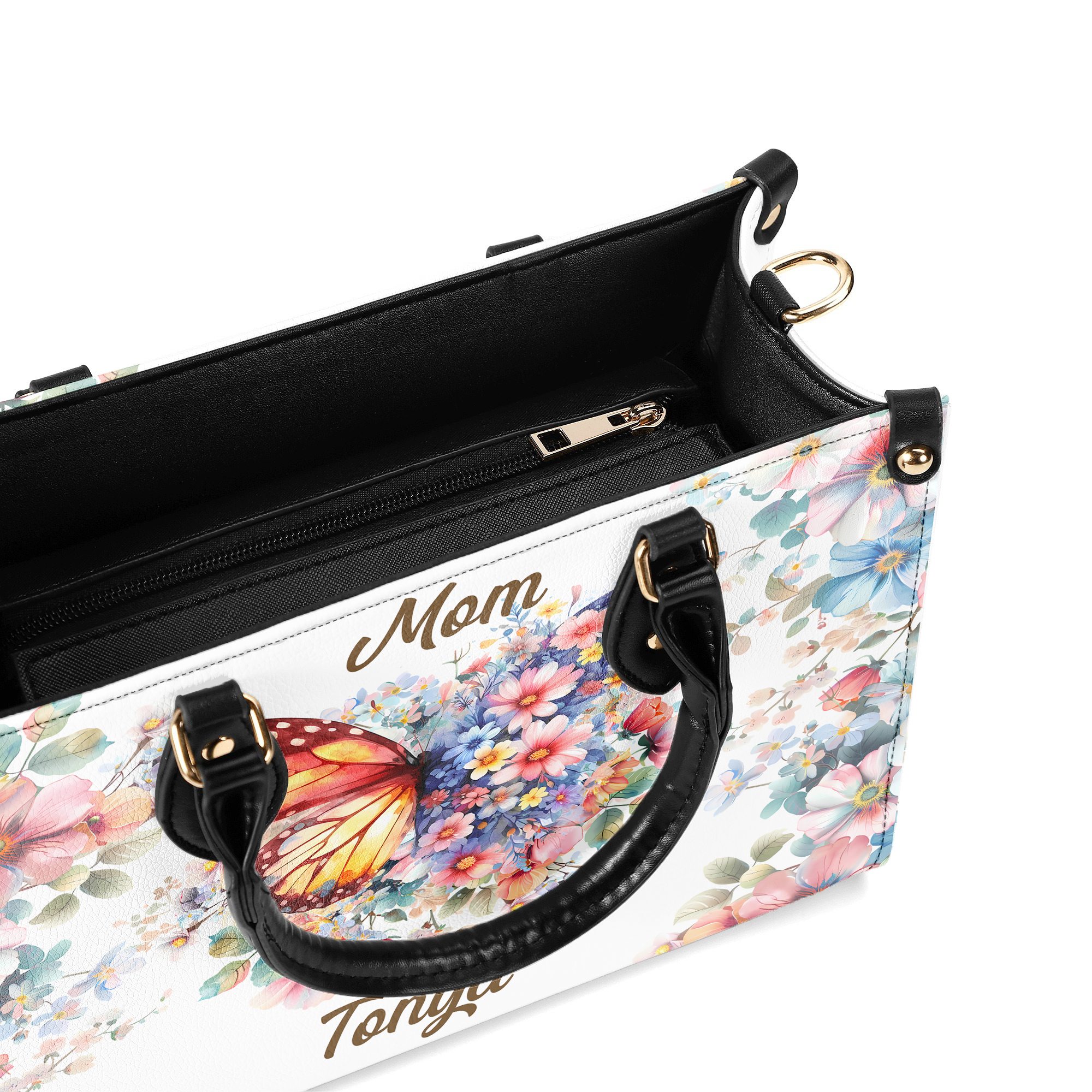 Her Children Rise Up Personalized Leather Handbag