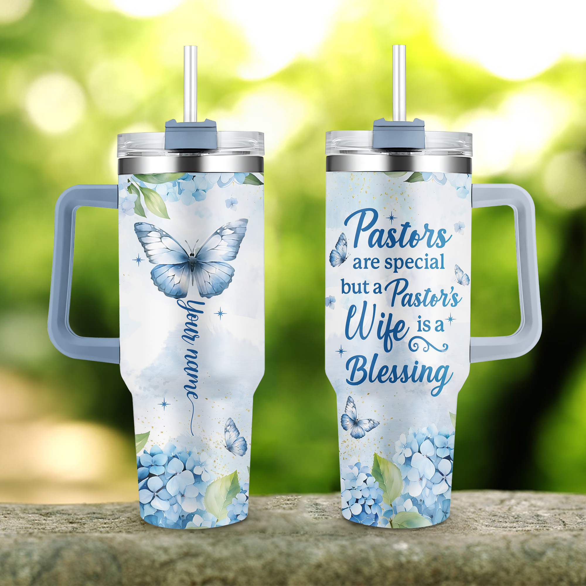 Pastor Wife Is A Blessing Personalized 40 Oz Tumbler