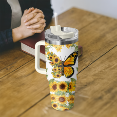 Pastor Wife Sunflower Personalized 40 Oz Tumbler