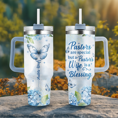 Pastor Wife Is A Blessing Personalized 40 Oz Tumbler