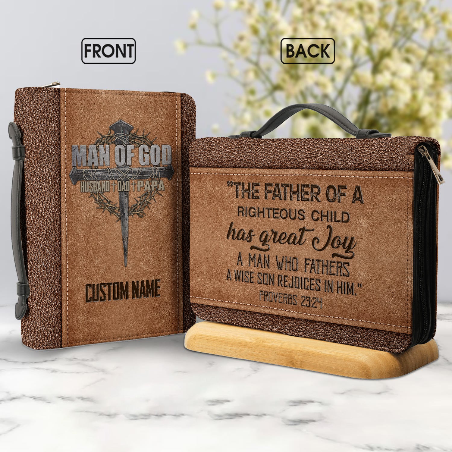 Strength in Faith Personalized Bible Cover